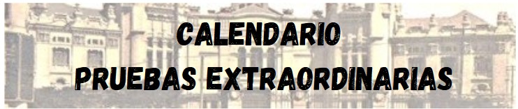 calendario pruebas extraordinarias