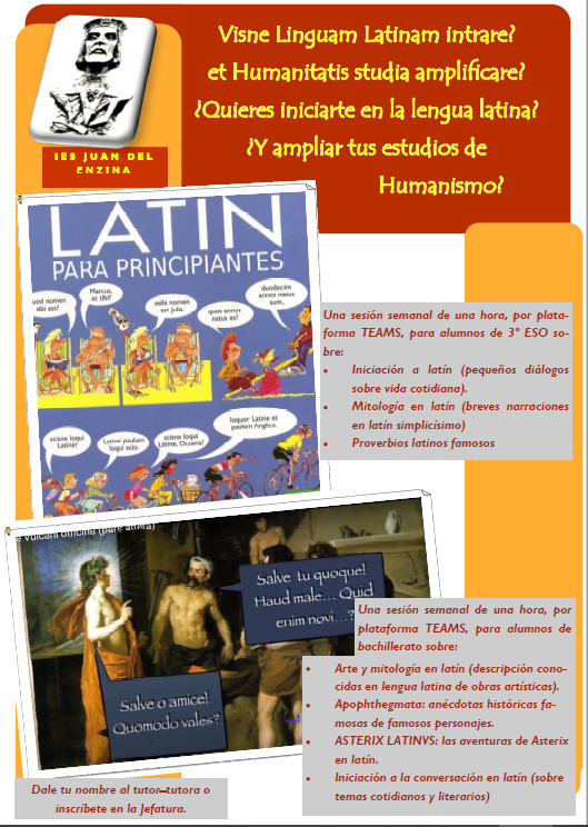 Cartel introducción al latín