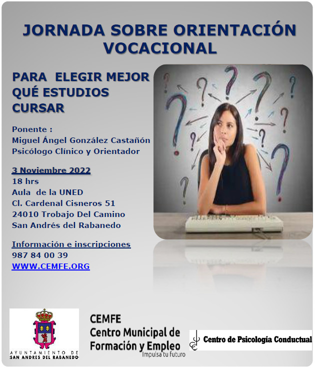 Jornada informativa del CEMFE sobre orientación vocacional