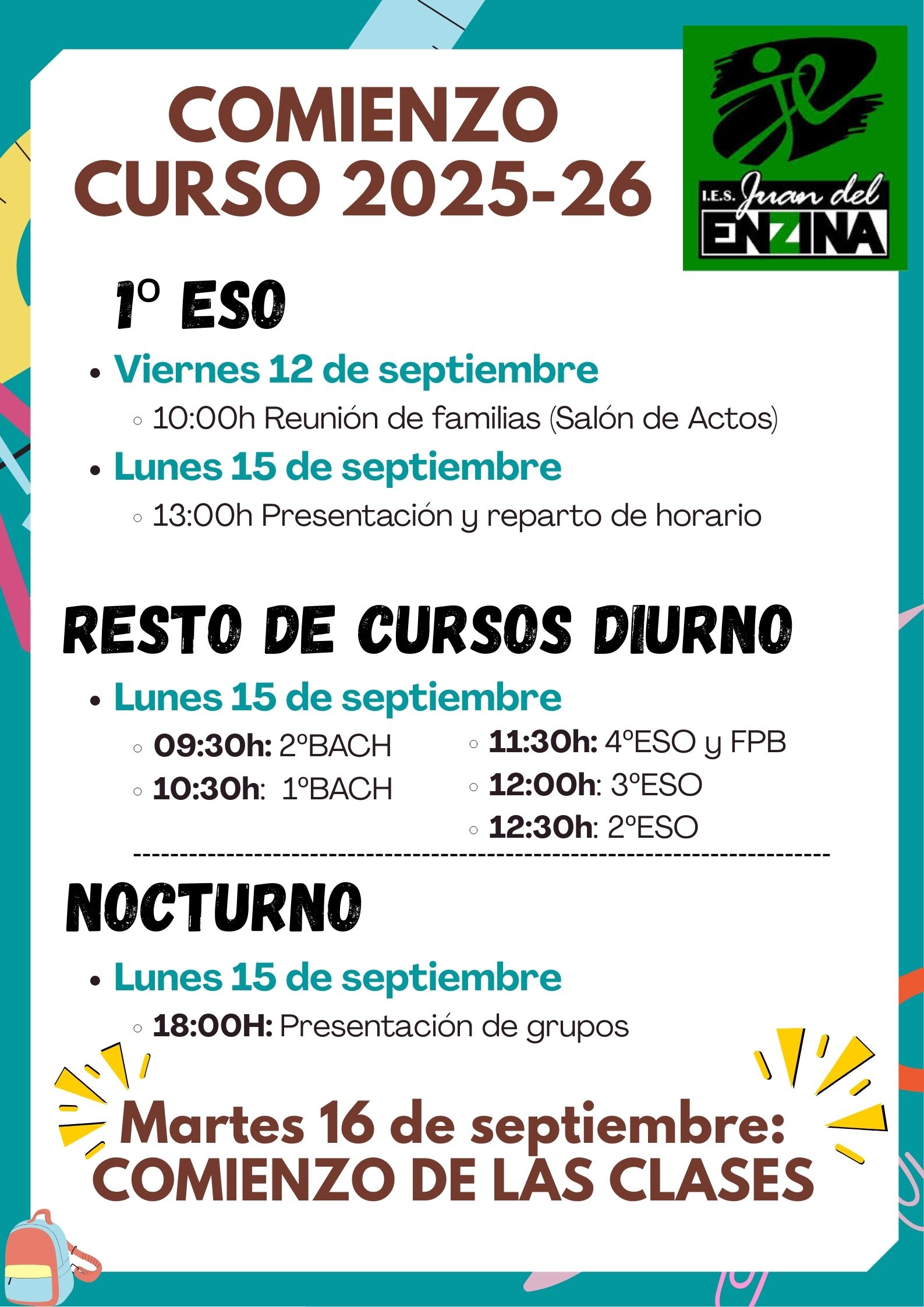 25_26_comienzo de curso calendario