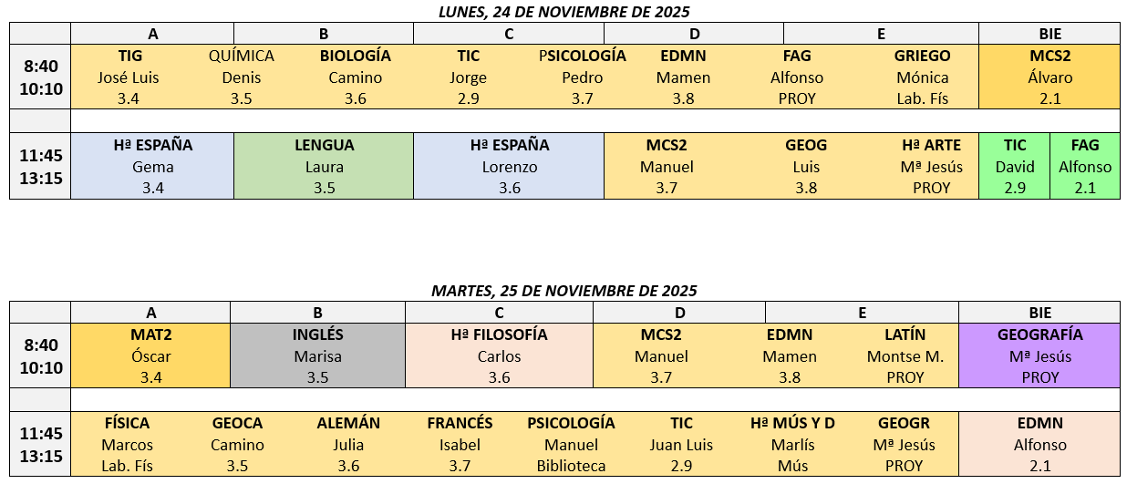 25_26_calendario examenes 2bach 2